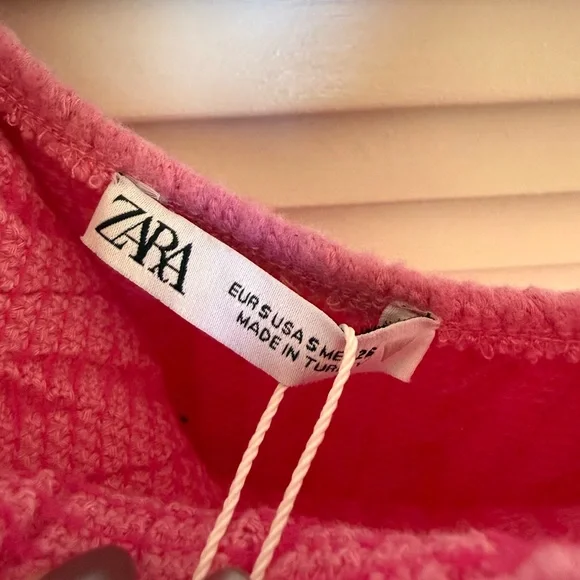 Zara Cable Knit Embroidered Mini Dress - Picture 5 of 6